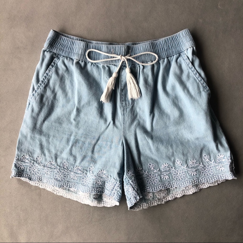 Dex ~ Chambray Shorts ~ Girls Size Large